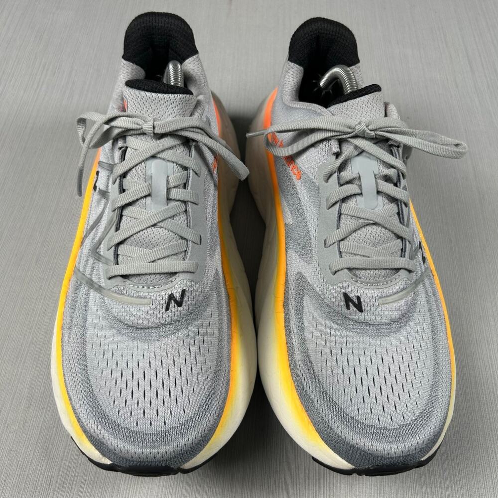 New Balance Fresh Foam More v4 Men's Running Shoes Gray Orange MMORCO4 US 10.5 - Picture 3 of 8